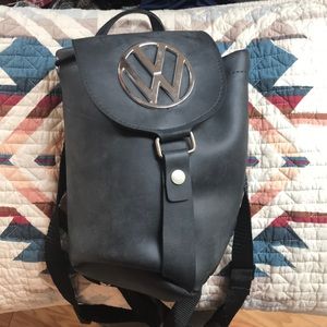 Vintage leather Volkswagen backpack